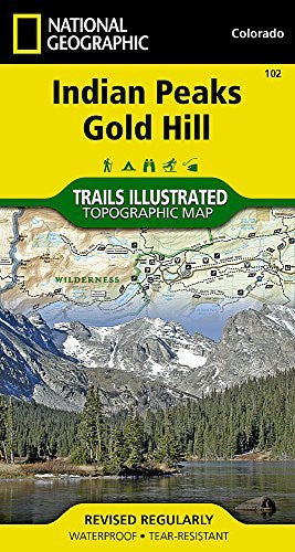 Indian Peaks, Gold Hill (National Geographic Trails Illustrated Map) - Wide World Maps & MORE! - Book - Trails Illustrated - Wide World Maps & MORE!