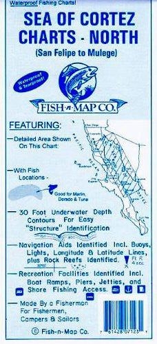 Sea Of Cortez North - Wide World Maps & MORE! - Map - Fish-N-Map - Wide World Maps & MORE!