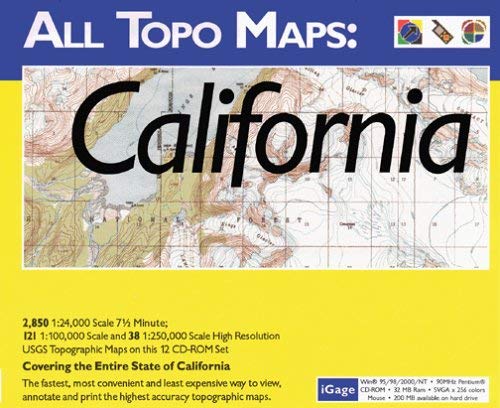 iGage All Topo Maps California Map CD-ROM (Windows) - Wide World Maps & MORE! - Wireless - iGage Mapping Corporation - Wide World Maps & MORE!