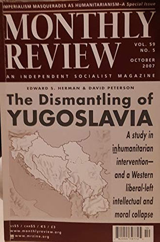 Monthly Review: An Independent Socialist Magazine (Volume 59, No. 5), October 2007 - Wide World Maps & MORE! - Book - Wide World Maps & MORE! - Wide World Maps & MORE!