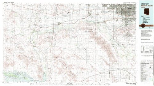 Phoenix South Arizona 1:100,000-scale USGS Topographic Map: 30 X 60 Minute Series (1981) - Wide World Maps & MORE! - Book - Wide World Maps & MORE! - Wide World Maps & MORE!