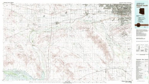 Phoenix South Arizona 1:100,000-scale USGS Topographic Map: 30 X 60 Minute Series (1981) - Wide World Maps & MORE! - Book - Wide World Maps & MORE! - Wide World Maps & MORE!