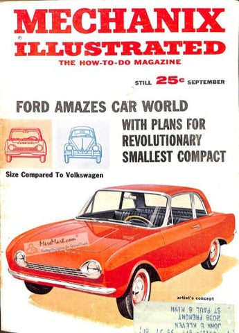 Mechanix Illustrated September 1961 - Wide World Maps & MORE! - Book - Wide World Maps & MORE! - Wide World Maps & MORE!