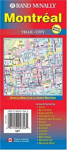 Montreal City Rand McNally (Rand McNally City Maps) - Wide World Maps & MORE! - Book - Rand McNally - Wide World Maps & MORE!