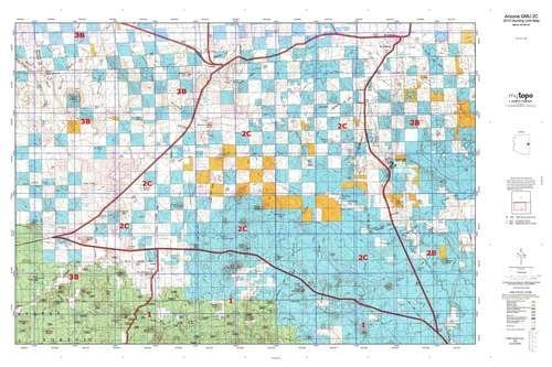 Arizona 02C Hunt Area / Game Management Unit (GMU) Map | Wide World ...