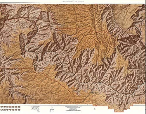 Grand Canyon Shaded Relief Wall Map Laminated - Wide World Maps & MORE! - Map - Wide World Maps & MORE! - Wide World Maps & MORE!