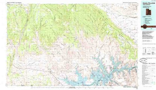 Smoky Mountain Utah - Arizona 1:100,000-scale Topographic USGS Map: 30 X 60 Minute Series (1985) - Wide World Maps & MORE!