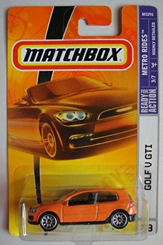 MATCHBOX METRO RIDES ORANGE GOLF V GTI #28 - Wide World Maps & MORE! - Toy - Matchbox - Wide World Maps & MORE!