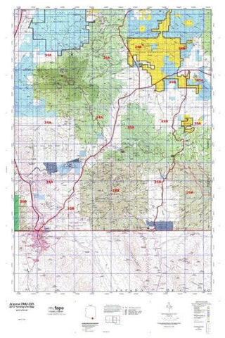 Arizona GMU 35B Hunt Area / Game Management Unit (GMU) Map - Wide World Maps & MORE! - Map - MyTopo - Wide World Maps & MORE!