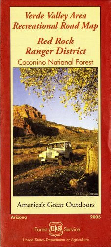 Verde Valley Area Recreational Road Map, Red Rock Ranger District, Coconino National Forest (America's Great Outdoors) - Wide World Maps & MORE! - Book - Wide World Maps & MORE! - Wide World Maps & MORE!