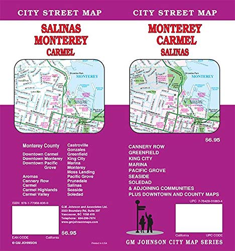 2019 Monterey / Carmel / Salinas, California Street Map - Wide World Maps & MORE!