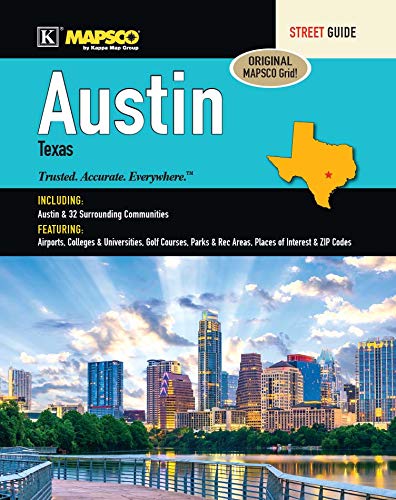 Austin Texas Street Guide Atlas-by Mapsco - Wide World Maps & MORE! - Book - MAPSCO - Wide World Maps & MORE!