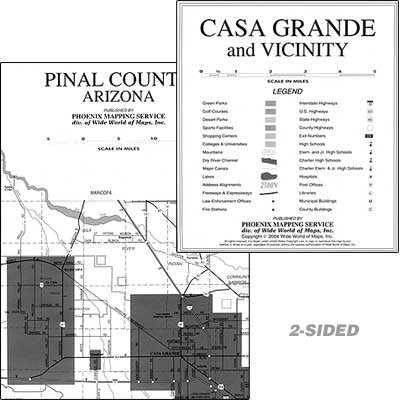 Pinal County Communities Wall Map - Wide World Maps & MORE! - Map - Wide World Maps & MORE! - Wide World Maps & MORE!