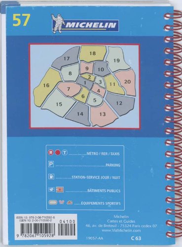 Michelin Paris Par Arrondissements Plan Atlas: Nouvelle Edition (Michelin Maps) - Wide World Maps & MORE! - Book - Wide World Maps & MORE! - Wide World Maps & MORE!