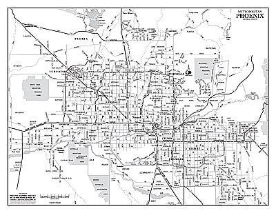 Metropolitan Phoenix Arterial Streets Notebook Map - 50 Count - Wide World Maps & MORE! - Book - Wide World Maps & MORE! - Wide World Maps & MORE!