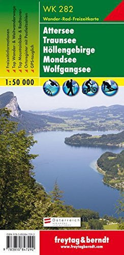 Attersee, Traunsee, Hollengebirge, Mondsee GPS: FBW.WK282 - Wide World Maps & MORE! - Book - Wide World Maps & MORE! - Wide World Maps & MORE!
