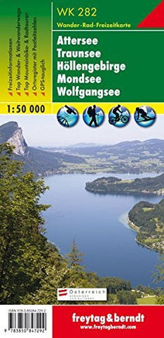 Attersee, Traunsee, Hollengebirge, Mondsee GPS: FBW.WK282 - Wide World Maps & MORE! - Book - Wide World Maps & MORE! - Wide World Maps & MORE!