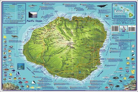 Franko's Dive Map of Kauai, the Garden Isle - Wide World Maps & MORE! - Book - Franko Maps - Wide World Maps & MORE!