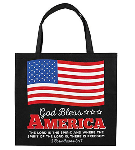 God Bless America Tote Bag - Wide World Maps & MORE! - Travel Accessories - Wide World Maps & MORE! - Wide World Maps & MORE!