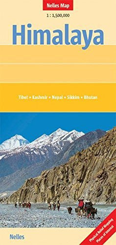 Himalayas Nelles Map (English, French, Italian and German Edition) - Wide World Maps & MORE! - Book - Wide World Maps & MORE! - Wide World Maps & MORE!