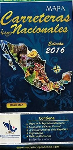Mapa Carreteras Nacionales Mexico Road Map by Ediciones Independencia (Edicion 2008) - Wide World Maps & MORE! - Map - Wide World Maps & MORE! - Wide World Maps & MORE!