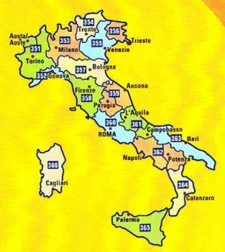 MIchelin Local Road Map 362 : Campania - Basilicata (Italy) scale 1/200,000 - Wide World Maps & MORE! - Book - Wide World Maps & MORE! - Wide World Maps & MORE!