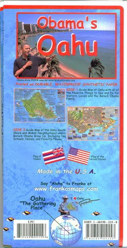 Obama's Oʻahu Map - Wide World Maps & MORE! - Map - Franko Maps - Wide World Maps & MORE!