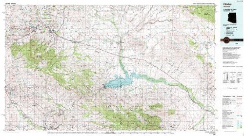 Globe Arizona 1:100,000-scale USGS Topographic Map: 30 X 60 Minute Series (1986) - Wide World Maps & MORE! - Book - Wide World Maps & MORE! - Wide World Maps & MORE!