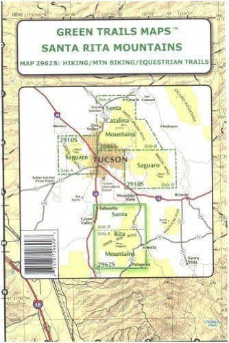 Map: Santa Rita Mountains - Wide World Maps & MORE! - Book - Wide World Maps & MORE! - Wide World Maps & MORE!