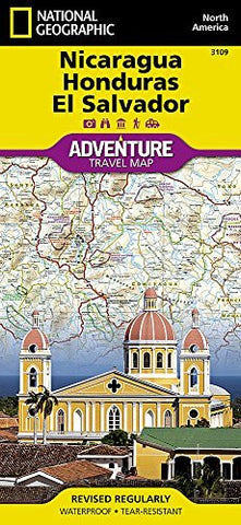 Nicaragua, Honduras, and El Salvador (National Geographic Adventure Map) - Wide World Maps & MORE! - Book - National Geographic Society (U. S.) - Wide World Maps & MORE!