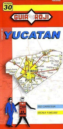 Yucatan State Map by Guia Roji (Spanish Edition) - Wide World Maps & MORE! - Book - Guia Roji - Wide World Maps & MORE!