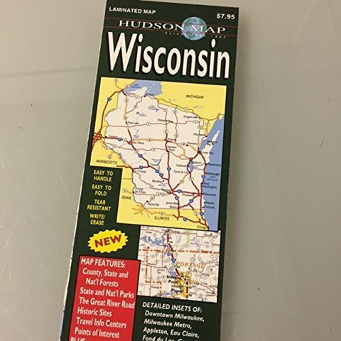 Wisconsin Laminated Map - Wide World Maps & MORE! - Book - Wide World Maps & MORE! - Wide World Maps & MORE!