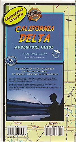 California Delta Map by Franko - Wide World Maps & MORE! - Book - Wide World Maps & MORE! - Wide World Maps & MORE!