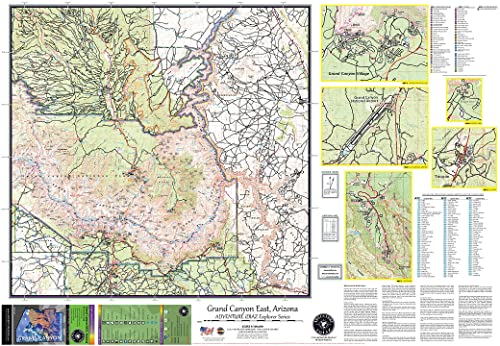 Grand Canyon East Recreation Map - Wide World Maps & MORE!