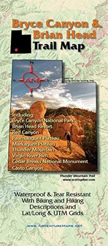 Bryce Canyon and Brian Head Trail Map - Wide World Maps & MORE! - Sports - Adventure Maps - Wide World Maps & MORE!