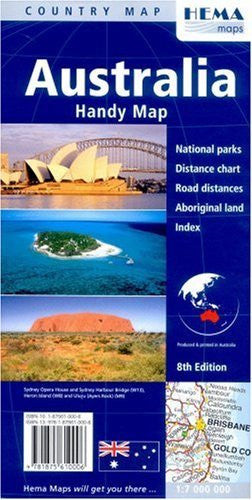 Australia Handy Map, Folded (Hema Maps International) - Wide World Maps & MORE! - Book - Wide World Maps & MORE! - Wide World Maps & MORE!