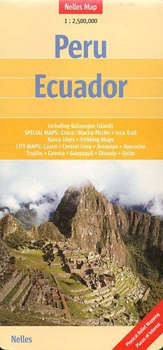 Peru and Ecuador Nelles map; Including Galapagos Isl. (English and French Edition) (English, French and German Edition) - Wide World Maps & MORE! - Book - Wide World Maps & MORE! - Wide World Maps & MORE!