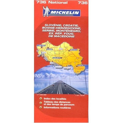 Michelin Map No. 736 Slovenia Croatia - Wide World Maps & MORE! - Book - Wide World Maps & MORE! - Wide World Maps & MORE!