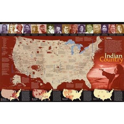 Indian Country Map Poster (36"×23") - Wide World Maps & MORE! - Map - National Geographic Maps - Wide World Maps & MORE!