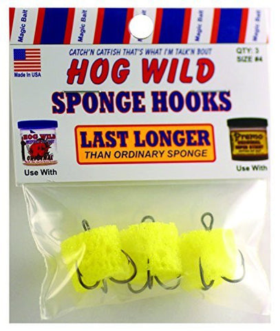 Magic 21-48 Treble Hog Wild Sponge Hooks - Wide World Maps & MORE! - Sports - Magic - Wide World Maps & MORE!