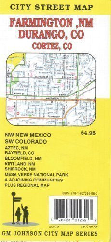 Farmington, NM;Durango/Cortez, CO - Wide World Maps & MORE! - Book - Wide World Maps & MORE! - Wide World Maps & MORE!