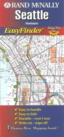 Rand McNally Seattle, Washington: Easyfinder (Rand McNally Easyfinder) - Wide World Maps & MORE! - Book - Wide World Maps & MORE! - Wide World Maps & MORE!