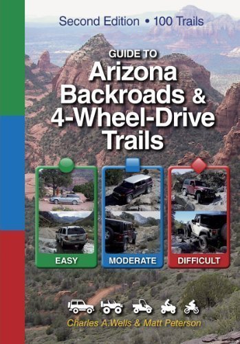 Guide to Arizona Backroads & 4-Wheel-Drive Trails 2nd Edition by Charles A. Wells & Matt Peterson 2nd (Second) Edition (10/5/2012) [Collectible - Like New] - Wide World Maps & MORE! - Book - FunTreks Guidebooks - Wide World Maps & MORE!