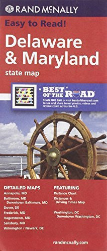 Rand McNally Delaware Maryland State Map - Wide World Maps & MORE! - Book - Brand: Rand McNally - Wide World Maps & MORE!