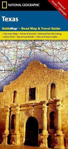 Texas : road map & travel guide (National Geographic Guide Map) - Wide World Maps & MORE! - Book - National Geographic - Wide World Maps & MORE!