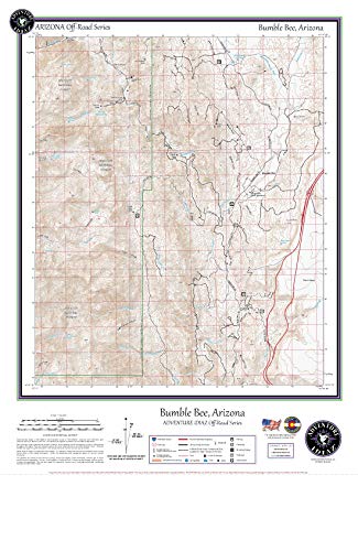 Bumble Bee, Arizona / Off-Road Series - Wide World Maps & MORE! - Map - Adventure iDiaz Maps - Wide World Maps & MORE!