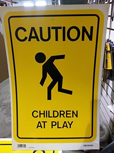 Caution Children At Play Sign #840020 - Wide World Maps & MORE! - Office Product - Hillman - Wide World Maps & MORE!