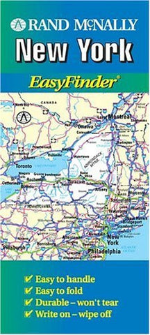 Rand McNally New York Easyfinder Map - Wide World Maps & MORE! - Book - Wide World Maps & MORE! - Wide World Maps & MORE!
