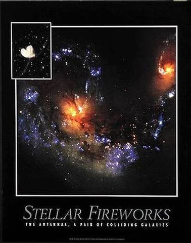 Stellar Fireworks: The Antennae, A Pair of Colliding Galaxies - Wide World Maps & MORE! - Book - Wide World Maps & MORE! - Wide World Maps & MORE!