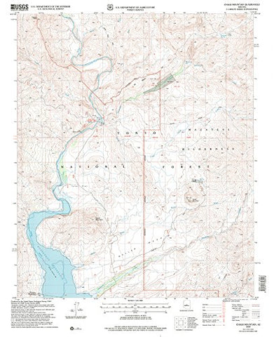 Two Bar Mountain, AZ (7.5'×7.5' Topographic Quadrangle) - Wide World Maps & MORE! - Map - Wide World Maps & MORE! - Wide World Maps & MORE!
